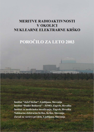 Meritve radioaktivnosti v okolici NEK - 2003